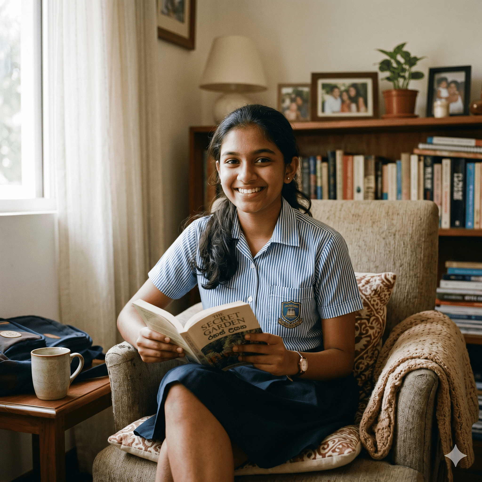 Tutor smiling